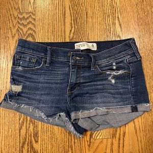 Medium Wash Low Rise Jean Short